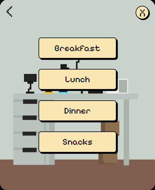 Food log widget  screen 2