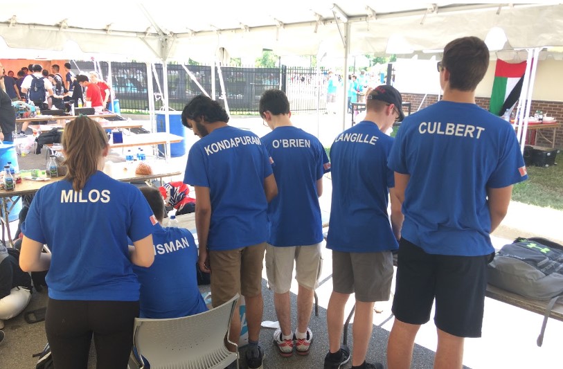 South Shore Robotics at the MATE competition pool venue