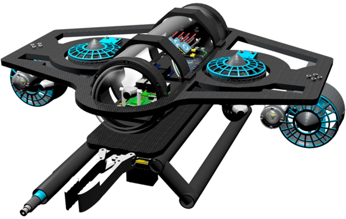 MANTA underwater ROV 3D render